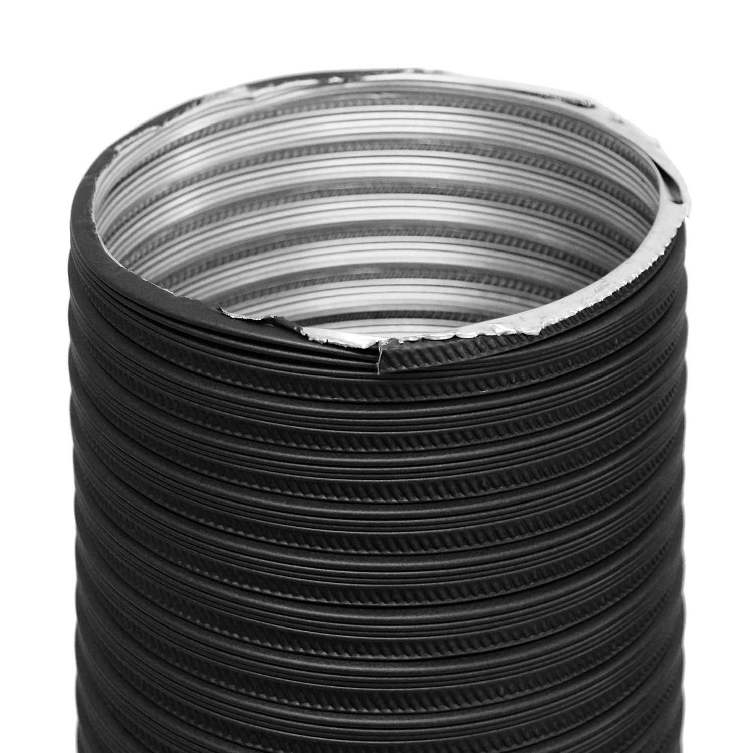 Raik Color Flex Aluflexrohr schwarz Ø 100 mm Länge 1,5 m, für Außenluft-Anschluss Raik Color Flex Aluflexrohr schwarz Ø 100 mm Länge 1,5 m, für Außenluft-Anschluss