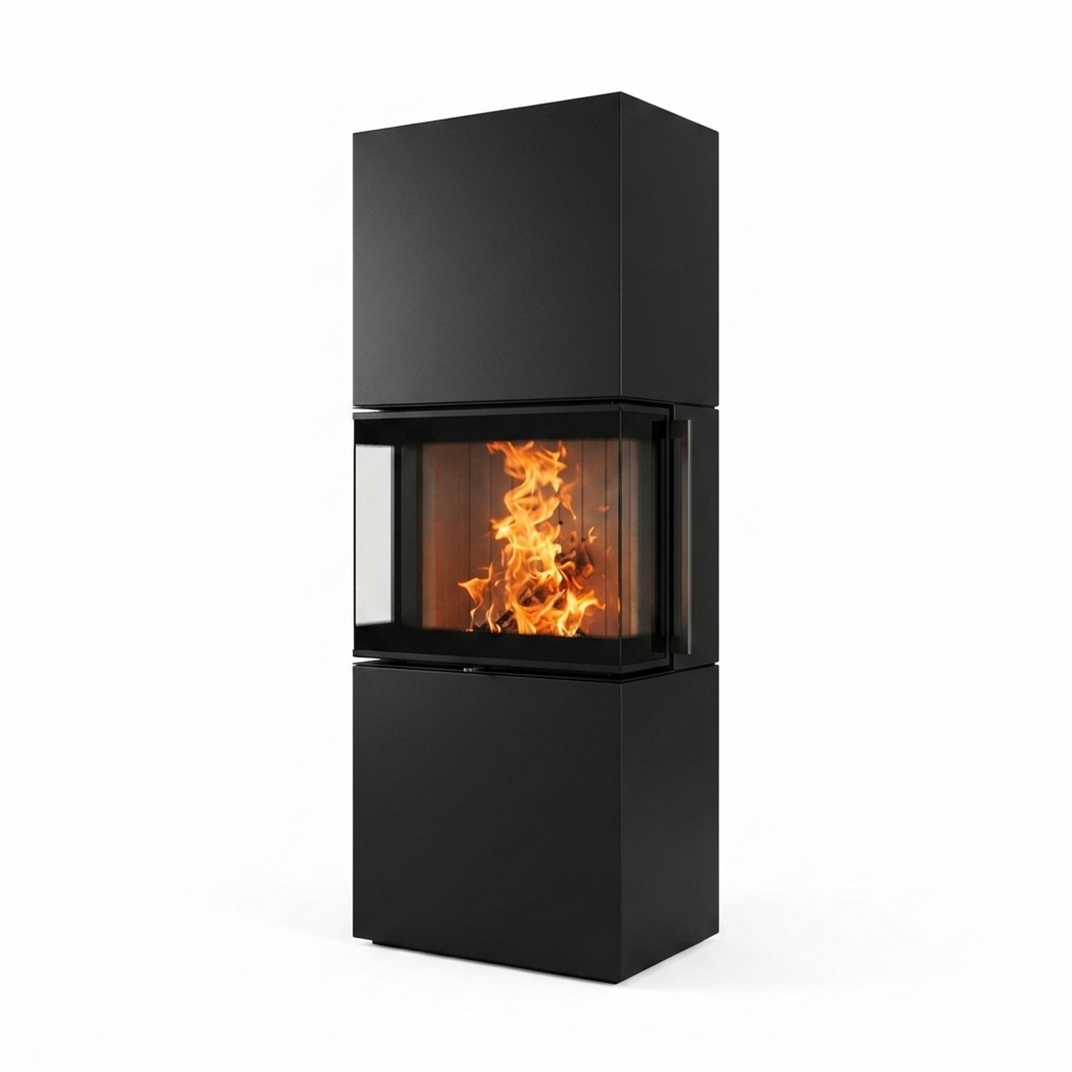 Spartherm Largo S steel RLA Kaminofen Nero