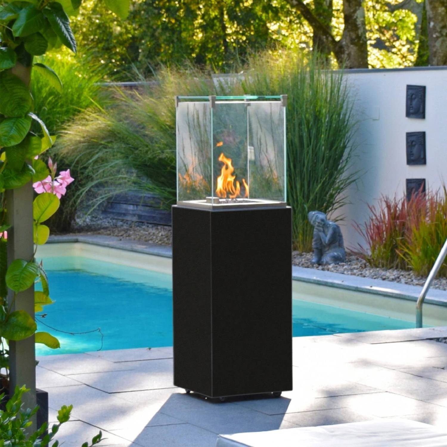 CB-Tec Neocube-O Gaskamin für den Außenbereich