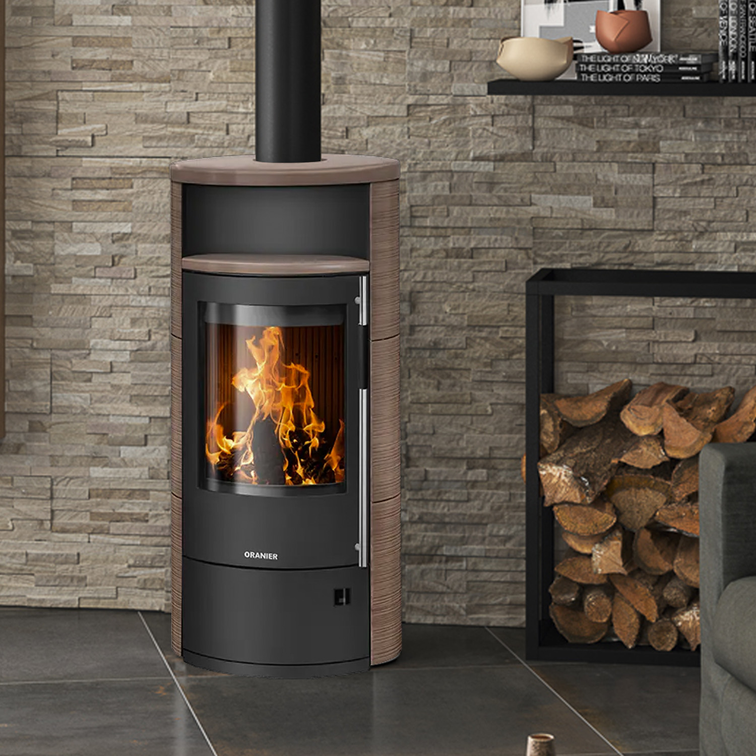 Oranier Polar Neo 4 Kaminofen Keramik Grappa