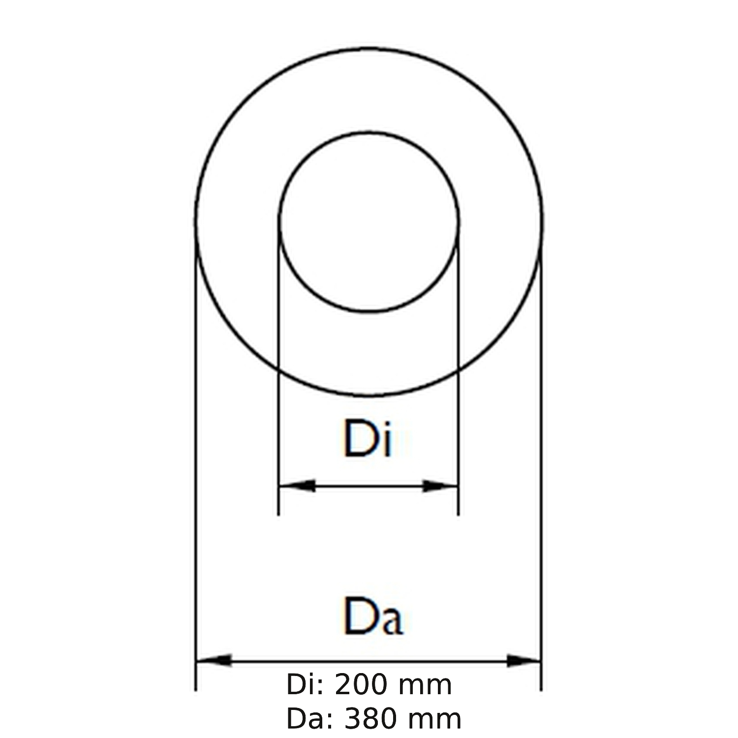 Schiedel Wand- und Deckendurchführung rund Ø150 mm L=1000 mm glänzend