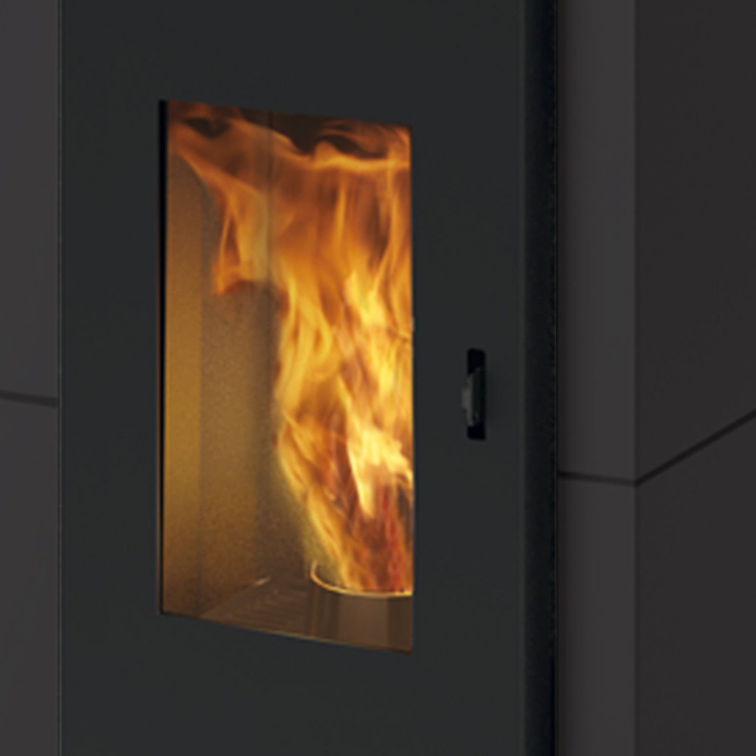 EK63 Zone 80 Evo Pelletofen Stahl Mattschwarz