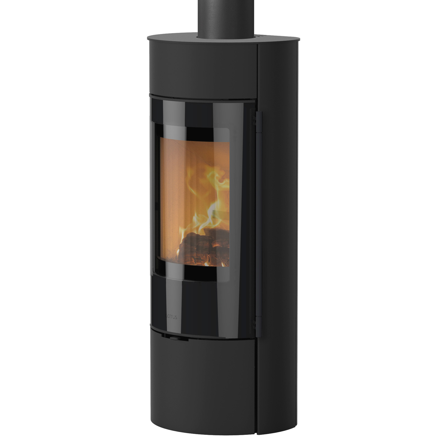 Lotus Prestige Magic 40 Kaminofen Stahl schwarz, RR hinten od. RR oben / optional Griffvarianten