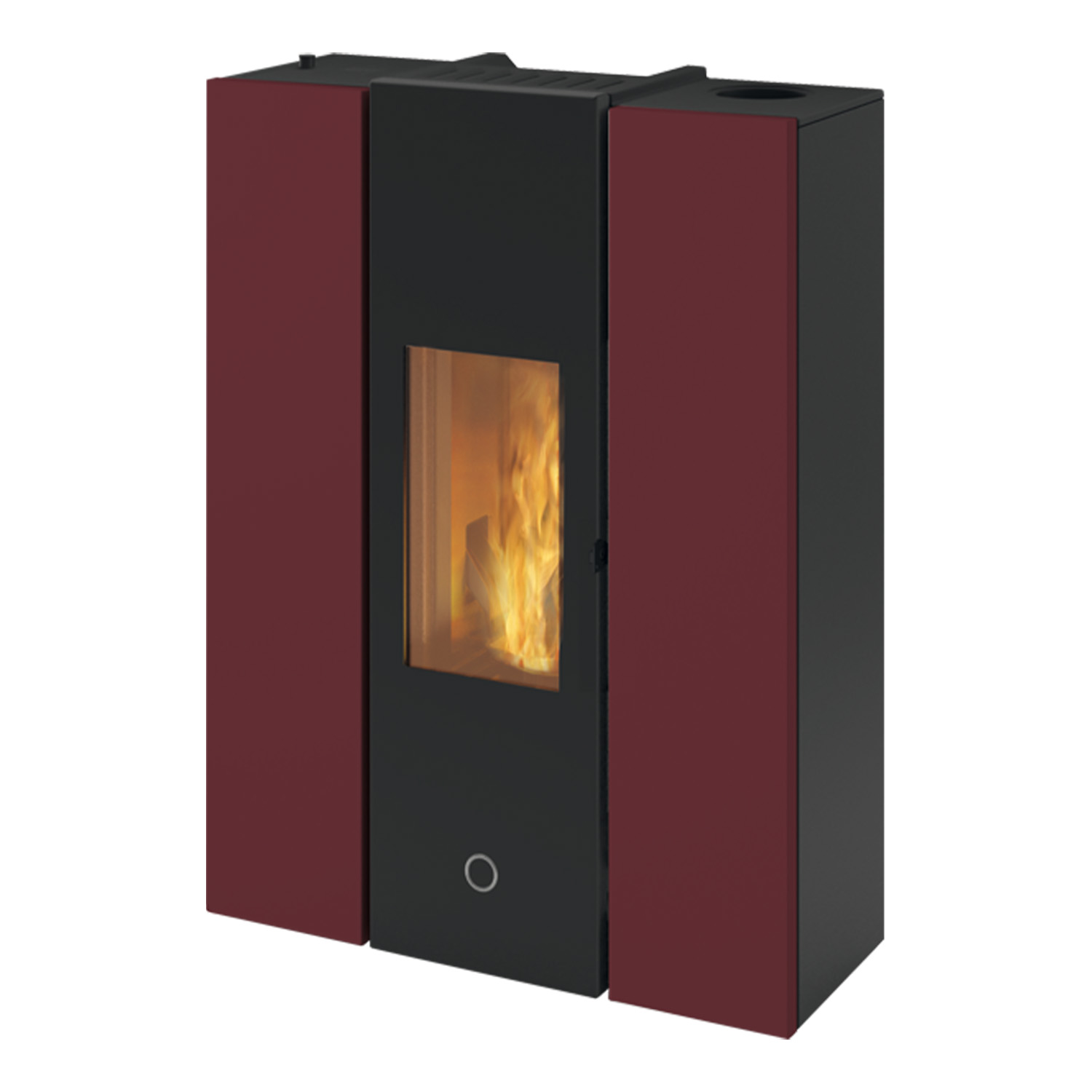 EK63 Gotha 70 Evo Pelletofen Stahl bordeaux