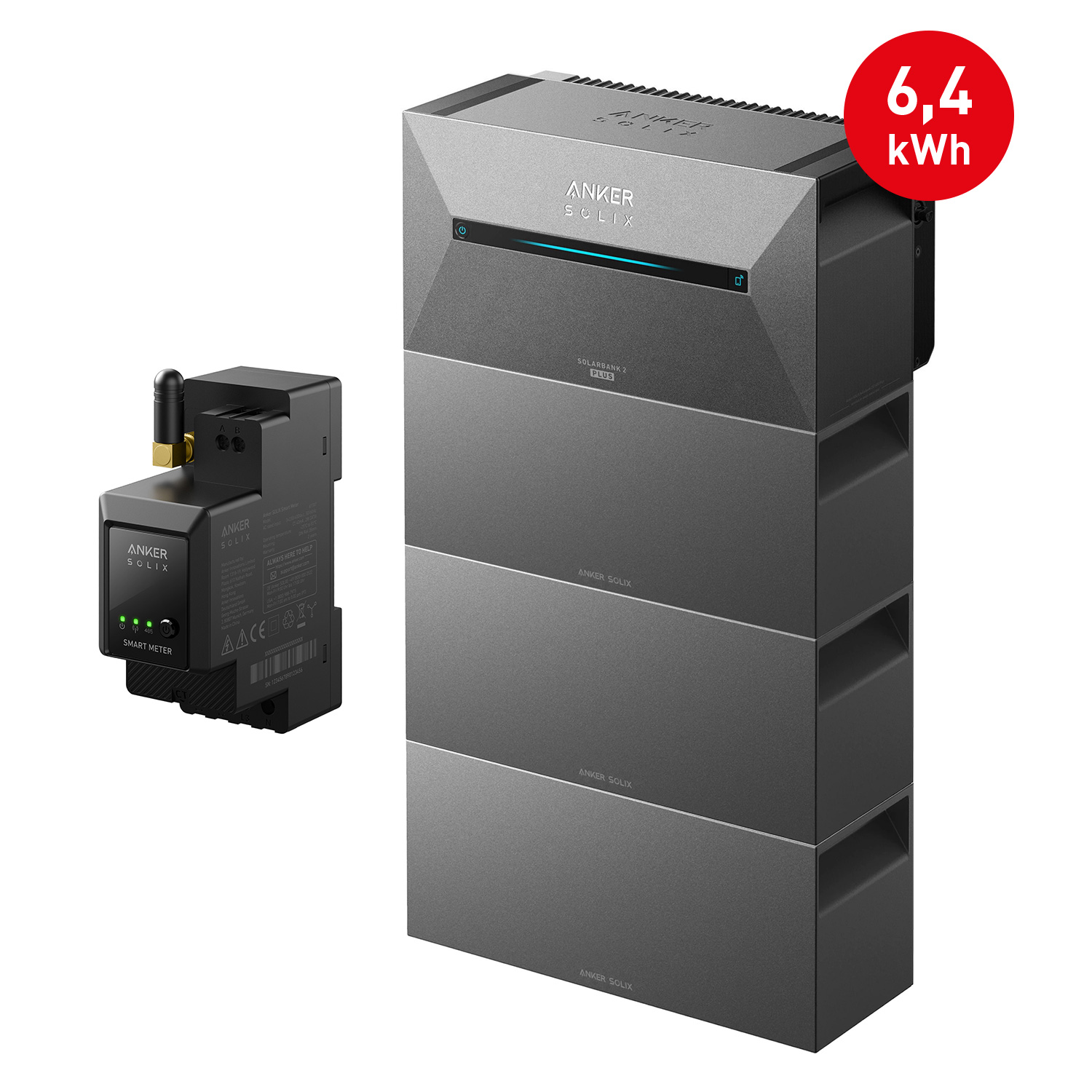 Anker SOLIX Solarbank 2 E1600 PRO Balkon-Stromspeichersystem + 3x BP1600 Erweiterungsakku Anker SOLIX Solarbank 2 E1600 PRO Balkon-Stromspeichersystem + 3x BP1600 Erweiterungsakku