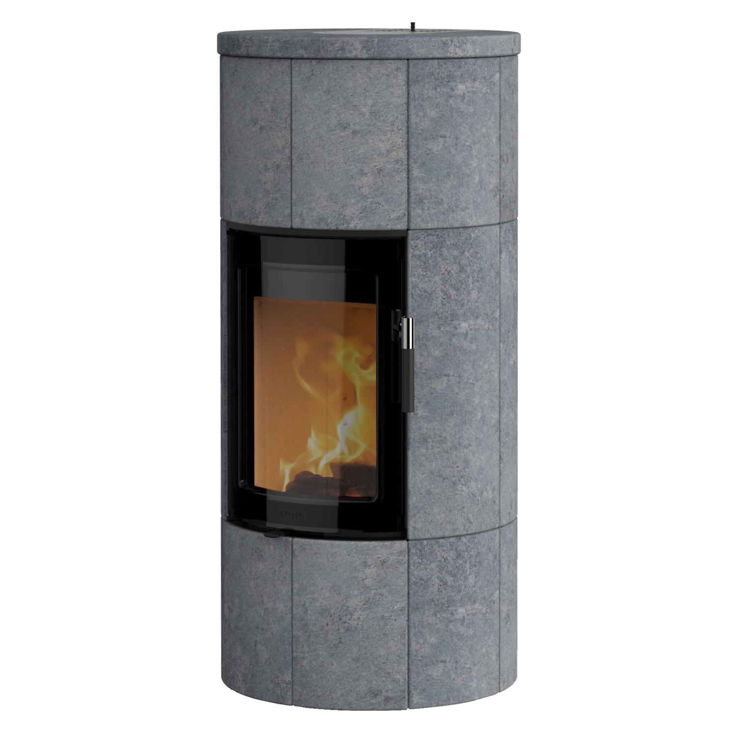Lotus Maestro 1 Kaminofen Speckstein, Tür Magic, Rauchabgang hinten