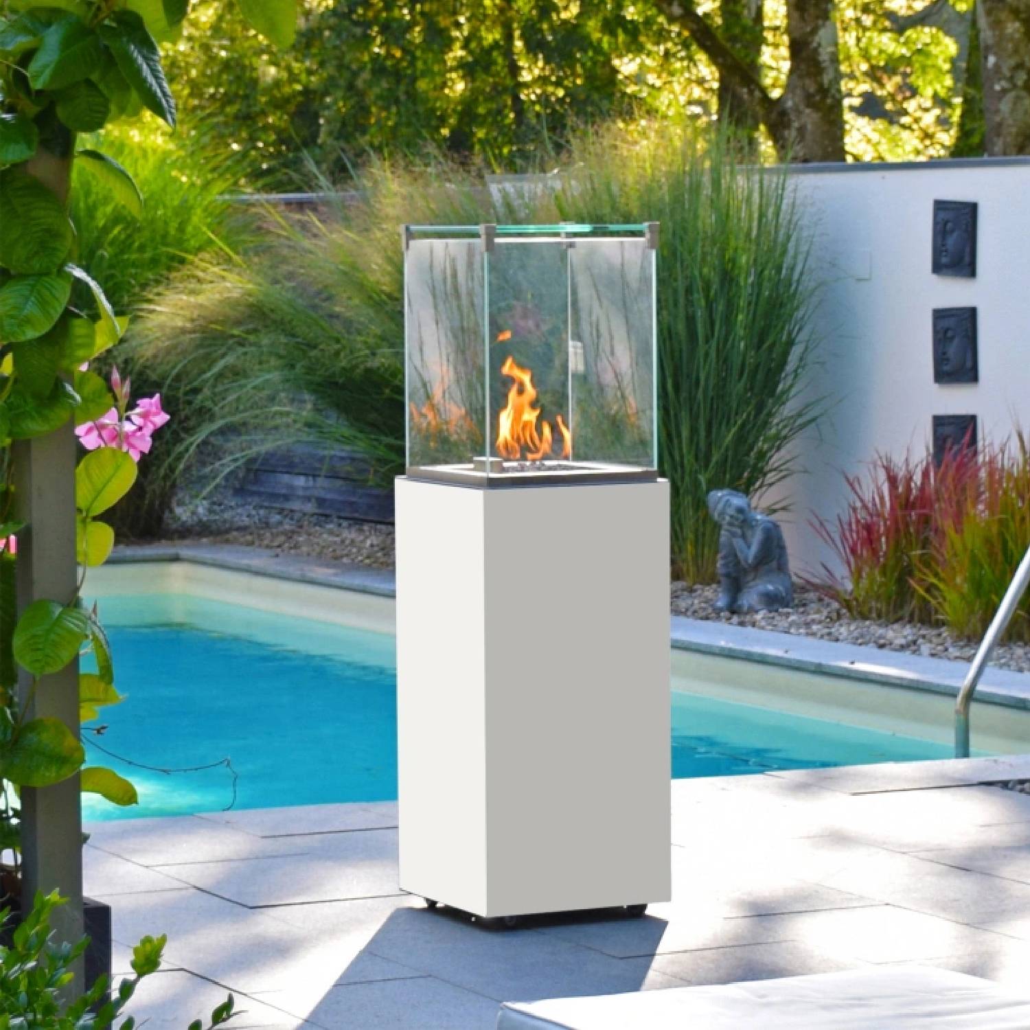 CB-Tec	Neocube-O Gaskamin für den Außenbereich - weiß