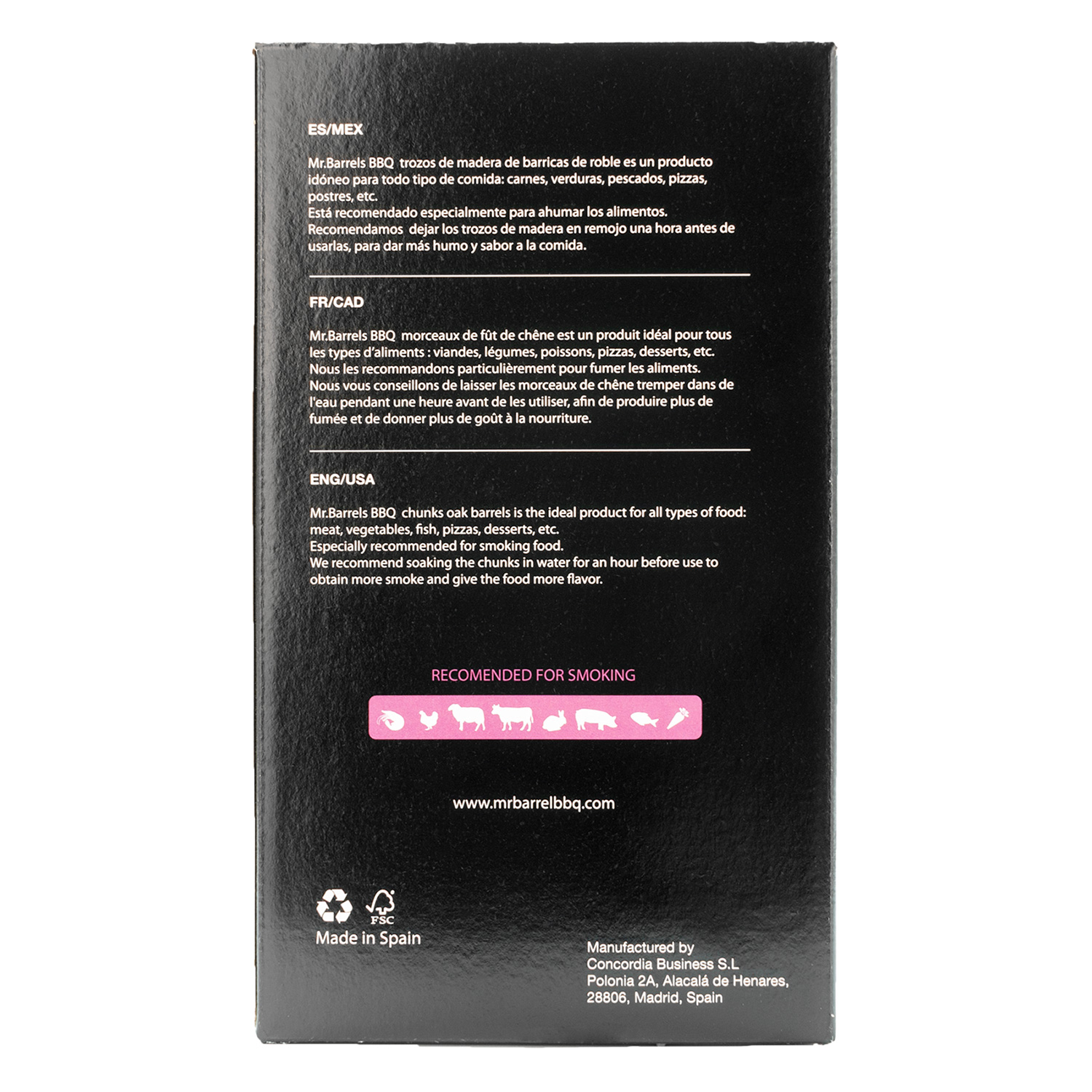Mr. Barrel BBQ Chunks L Red Wine, 1,35 kg