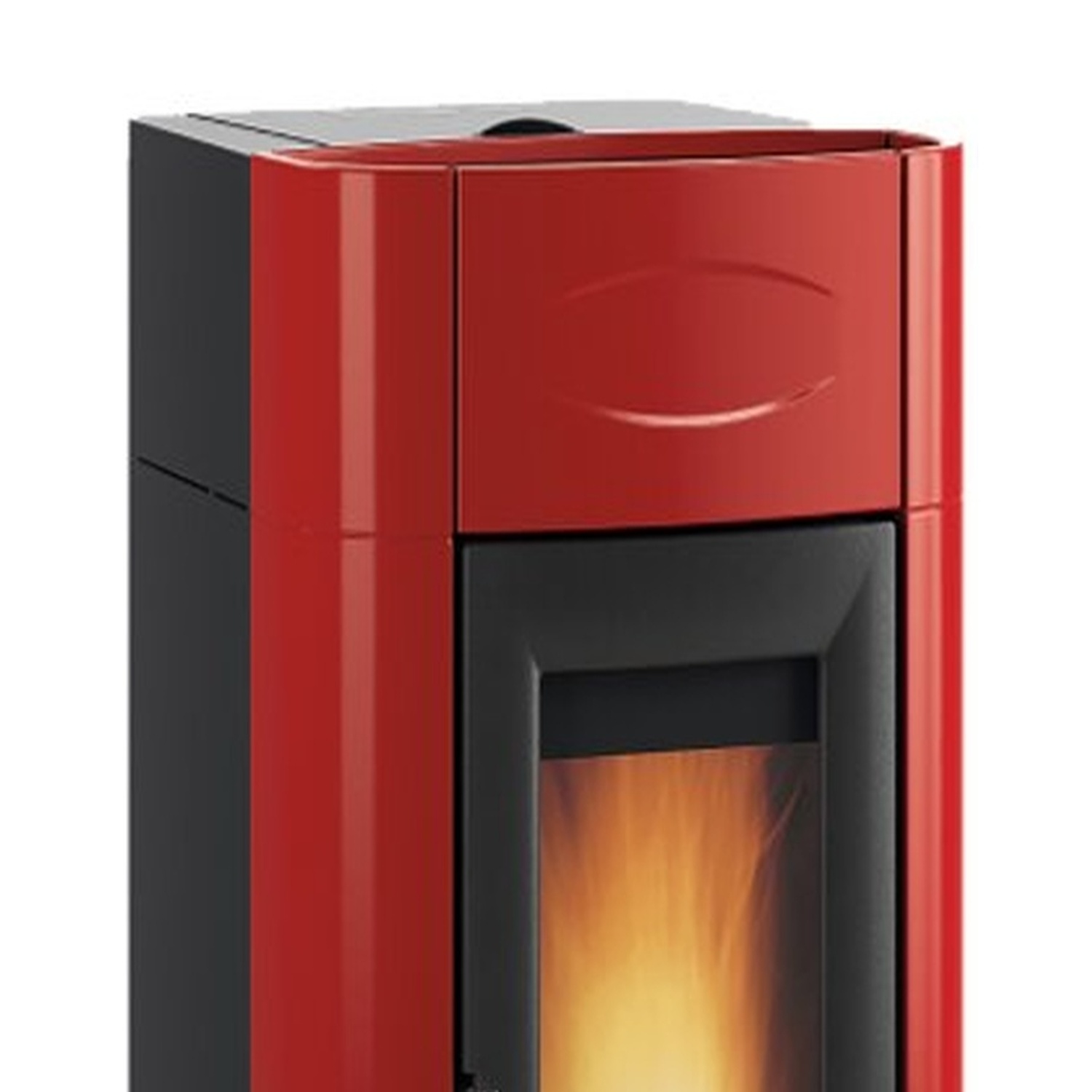 Extraflame ISIDORA IDRO H20 5.0 EVO - Bordeauxrot wassergeführter Pelletofen EVOLUTION LINE