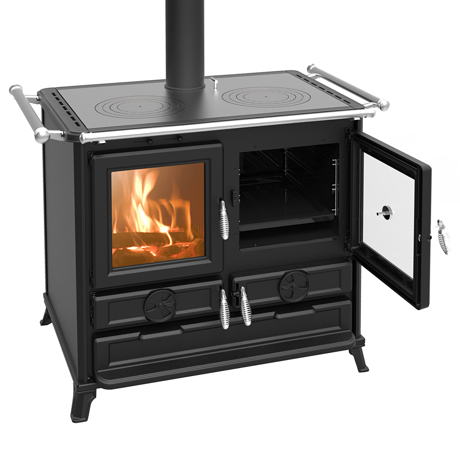 Thermorossi Klara Evo6 Küchenofen Anthrazit