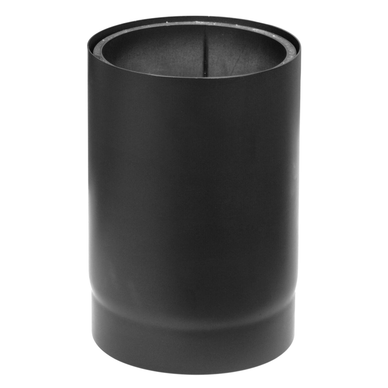 Raik Izoker Längenelement 150mm schwarz doppelwandig L: 250mm für Rauchrohr / Ofenrohr