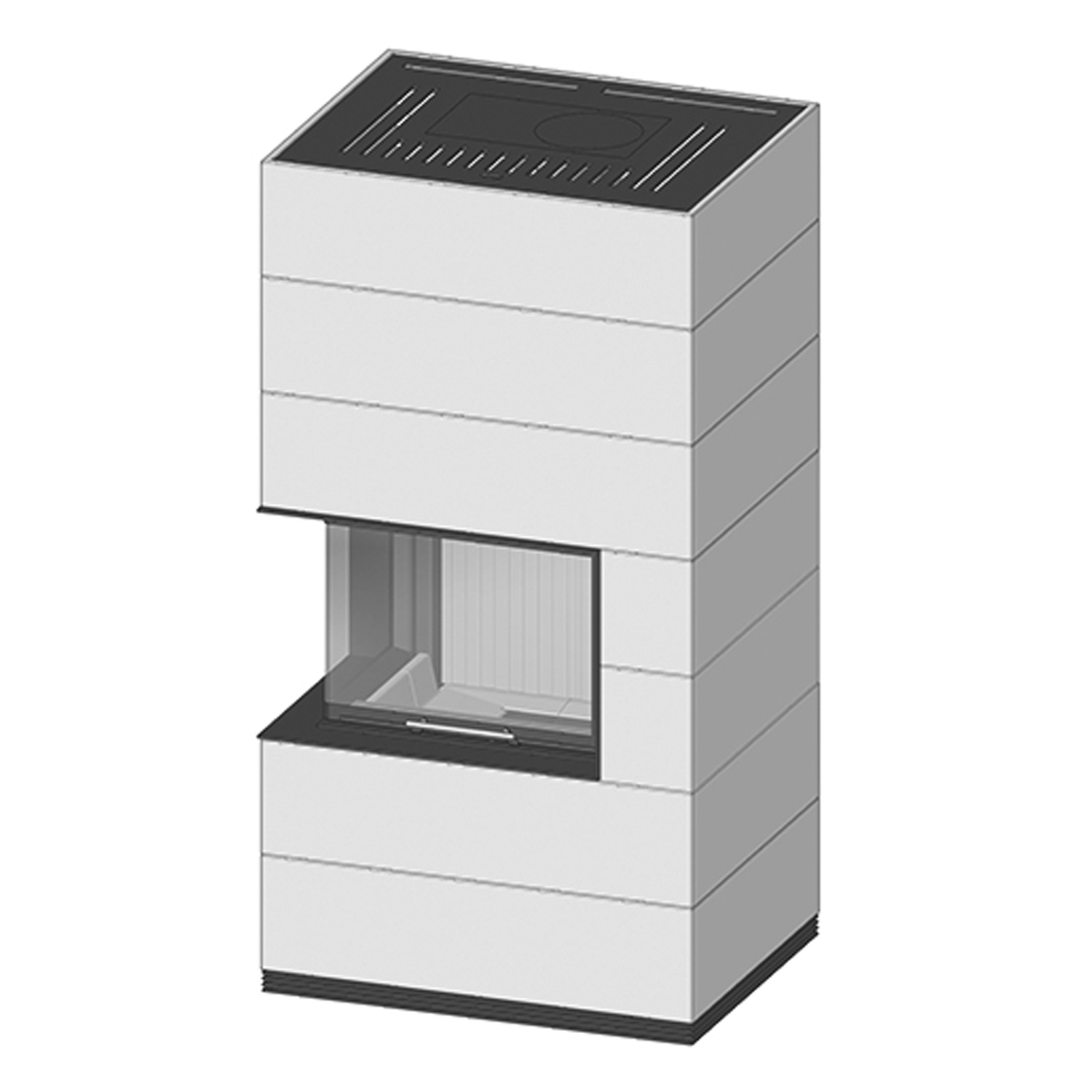 Spartherm wasserführender Kaminbausatz SIM 2/3 Varia 2Lh-4S H2O Natur