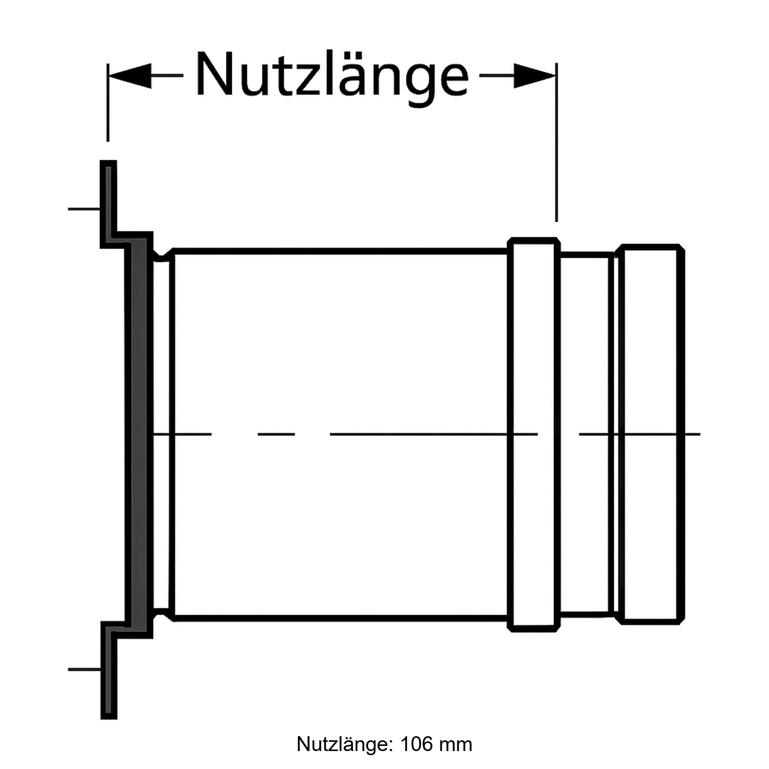 Schiedel PRIMA PLUS Anschluss Ø113 mm für T-Stück einwandig matt