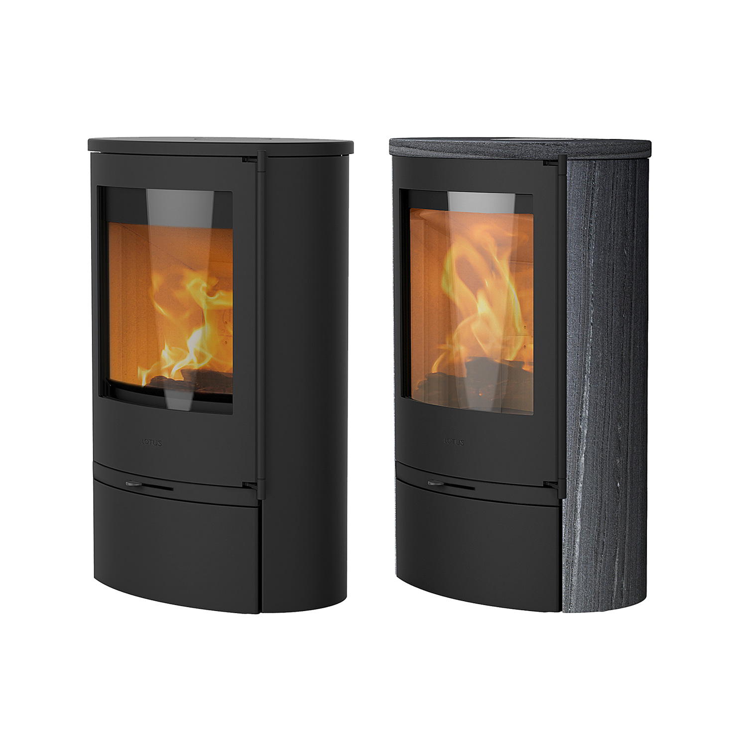 Lotus Jubilee 35 Kaminofen Schwarz, Rauchabgang oben + 1 m³ Kaminholz gratis Lotus Jubilee 35 Kaminofen Schwarz, Rauchabgang oben + 1 m³ Kaminholz gratis