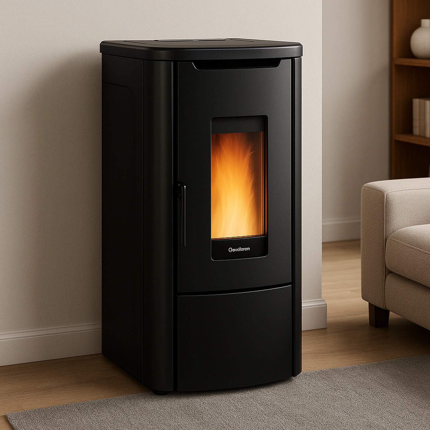 Extraflame ROSANNA IDRO 5.0 - schwarz wassergeführter Pelletofen EVOLUTION LINE