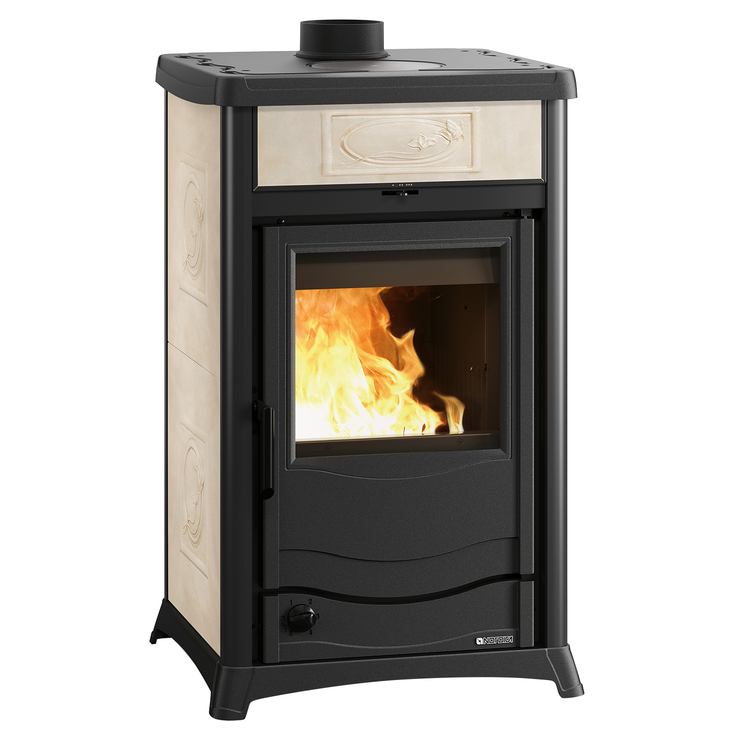 La Nordica Termorossella Plus Evo DSA.16 Wasserführender Kaminofen Liberty Panna