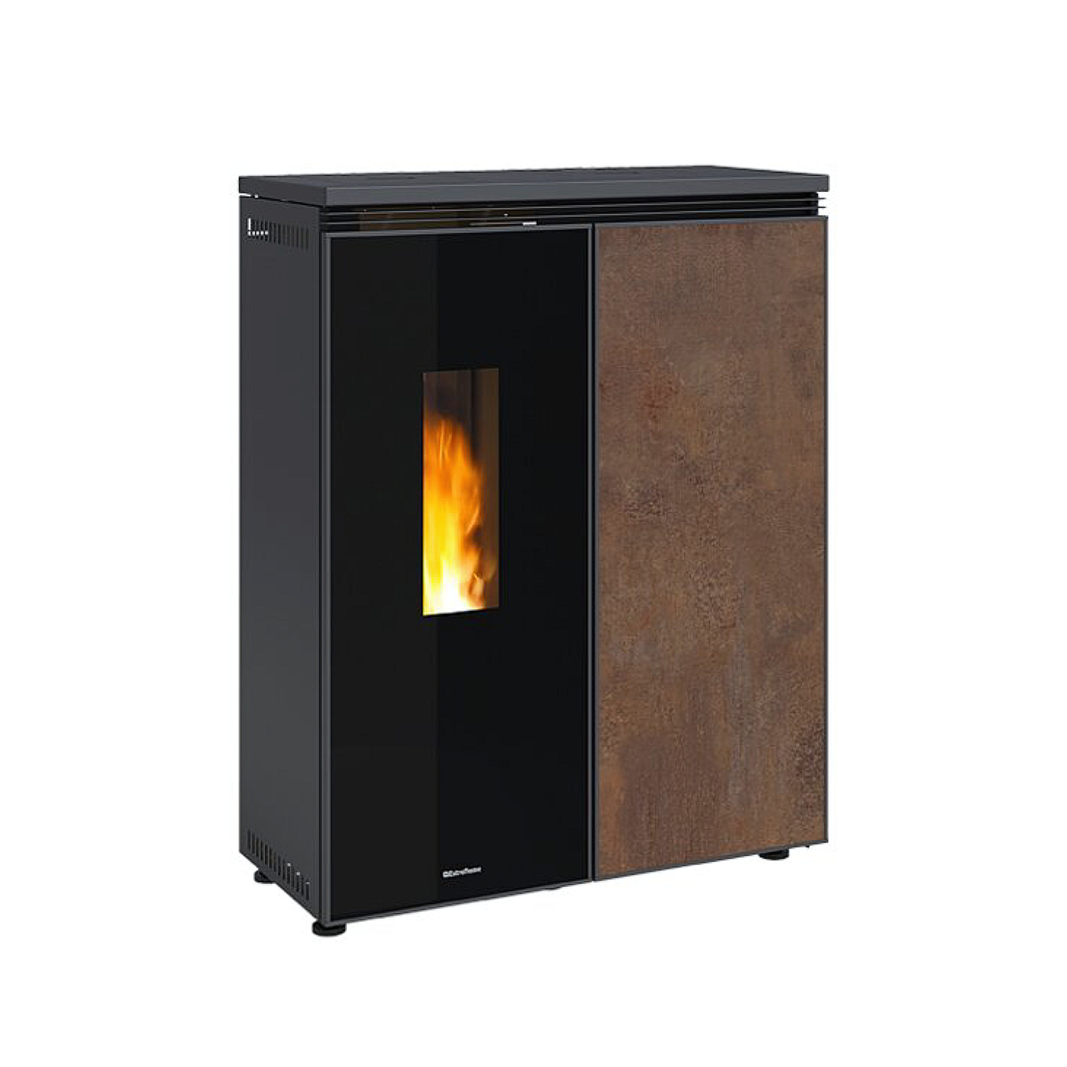 Extraflame Floriana Idro gres corten wasserführender Pelletofen Evolution Line