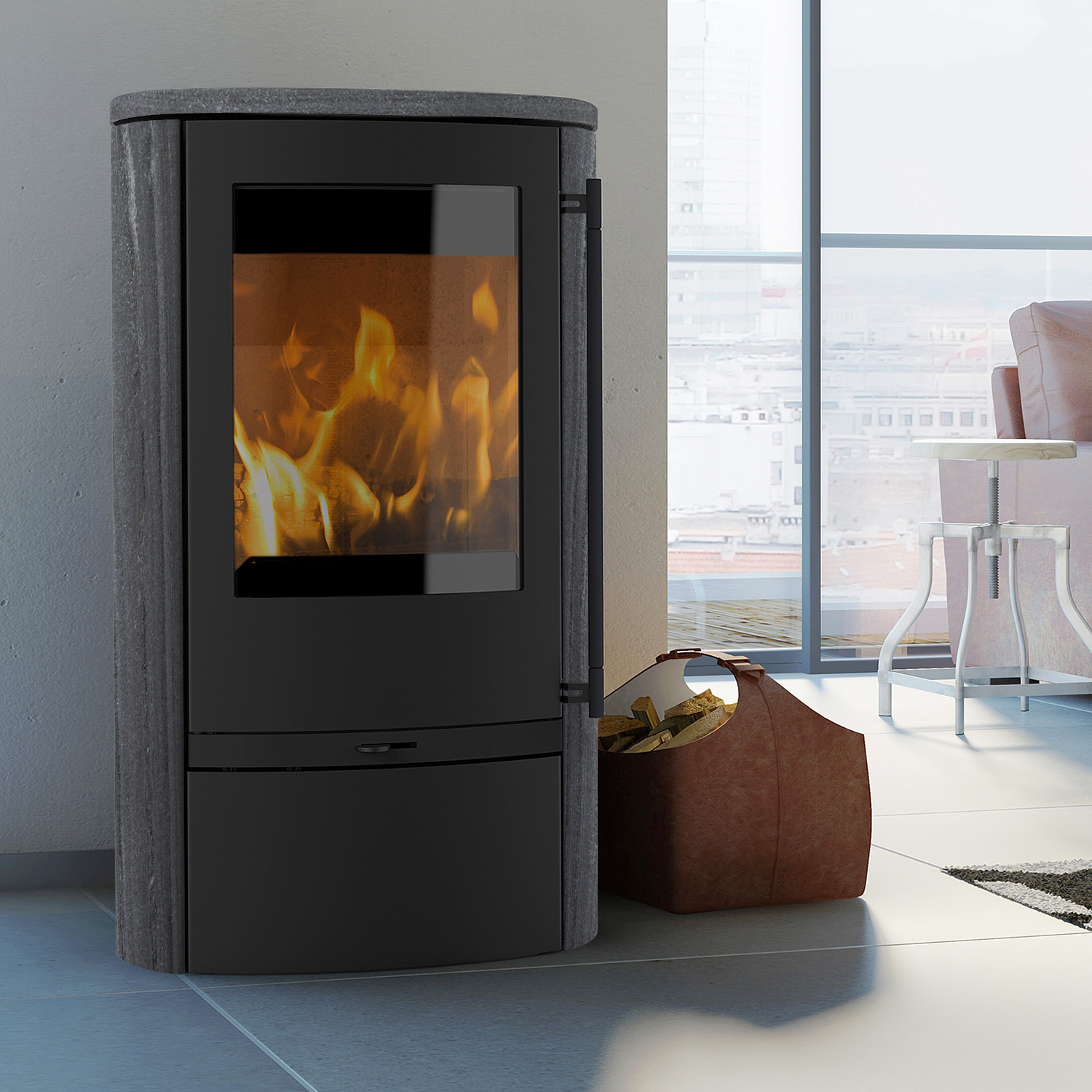 Lotus Jubilee 25 Kaminofen Stahl Schwarz / Indian Night, DIBt