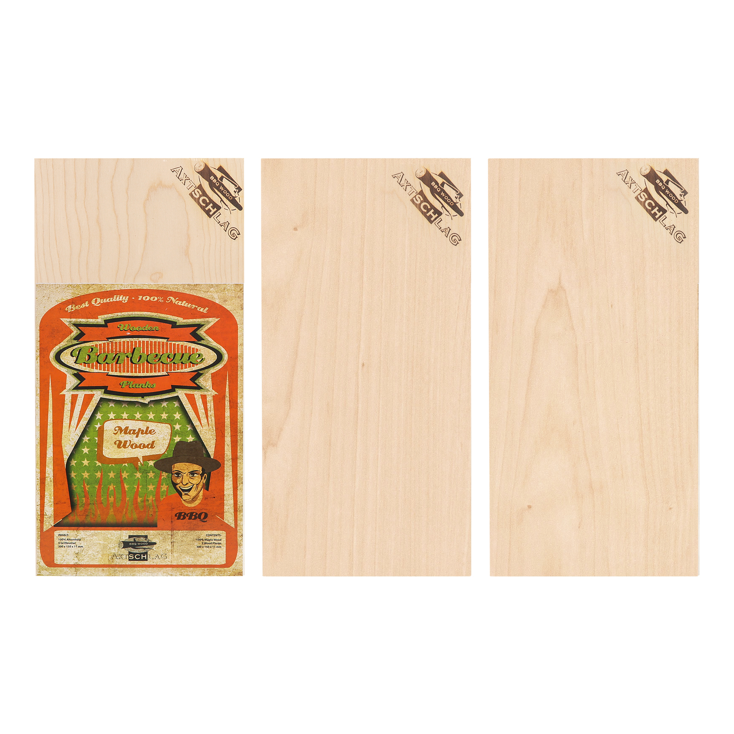 Axtschlag Wood Plank Ahorn 3er Set Axtschlag Wood Plank Ahorn 3er Set