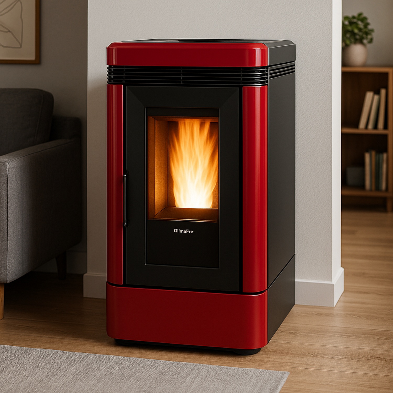 Extraflame LUCIA.16 - Bordeauxrot Pelletofen