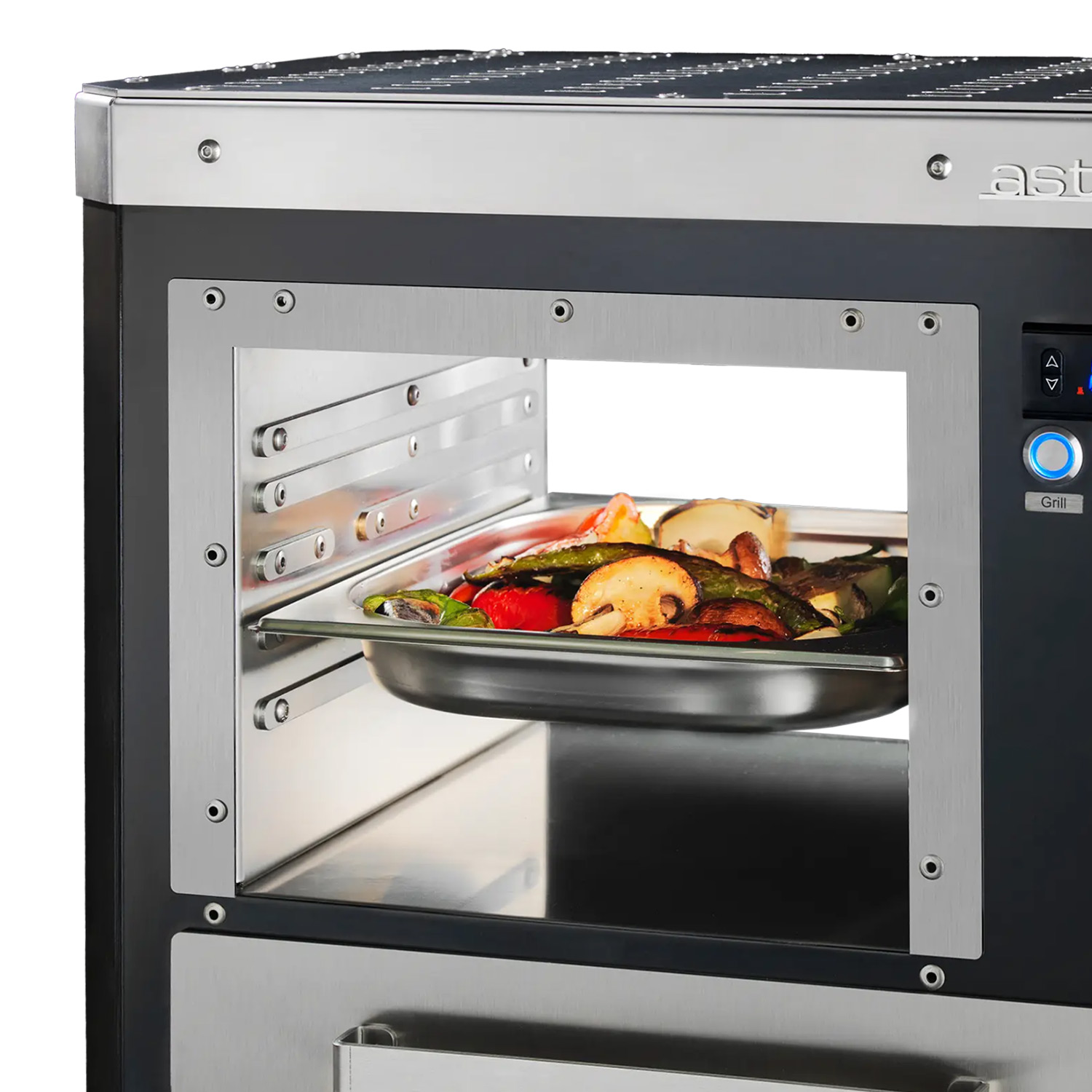 Asteus Tarso 800° Lifestyle Elektrogrill schwarz emailliert