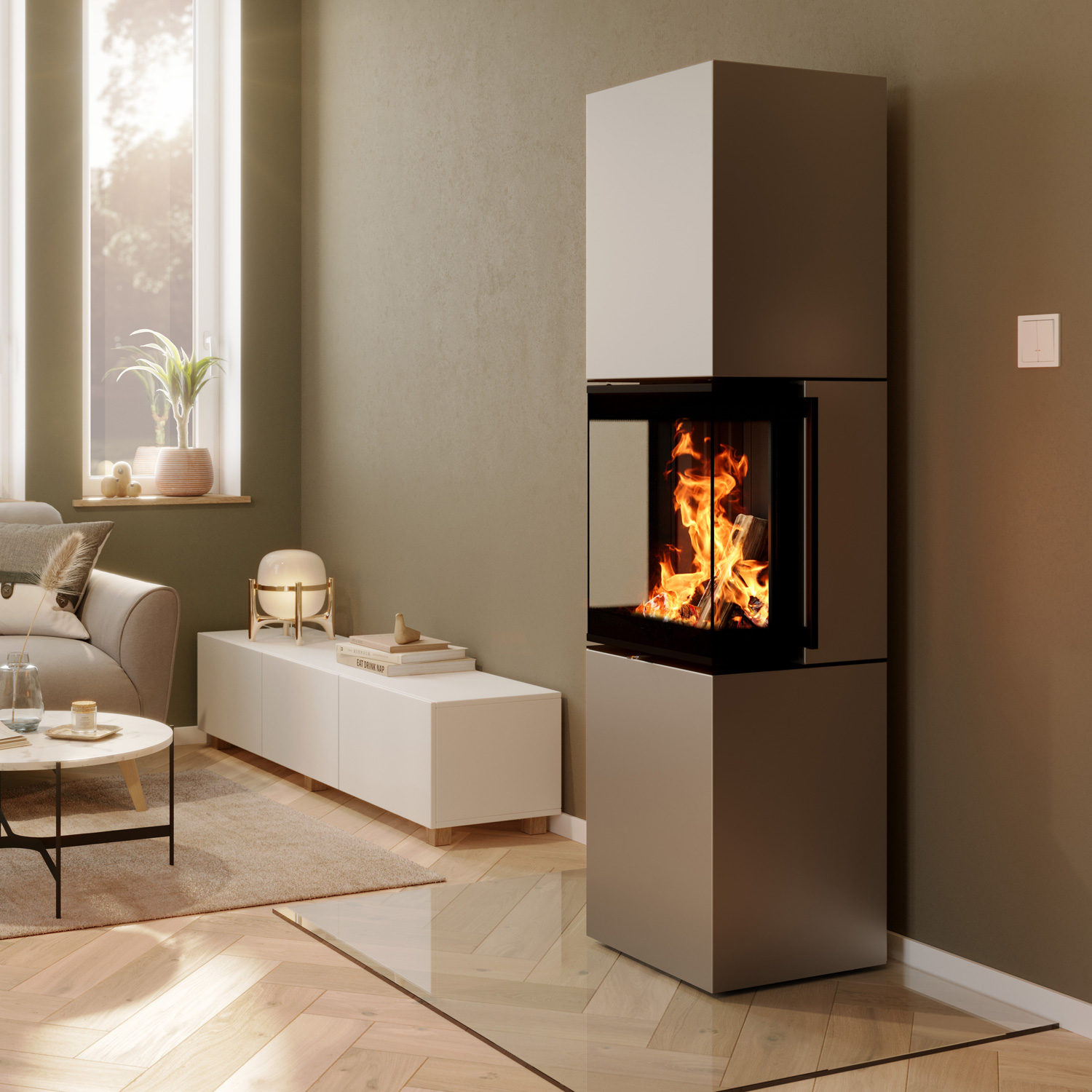 Spartherm Trico L RLU Kaminofen Perle Spartherm Trico L RLU Kaminofen Perle