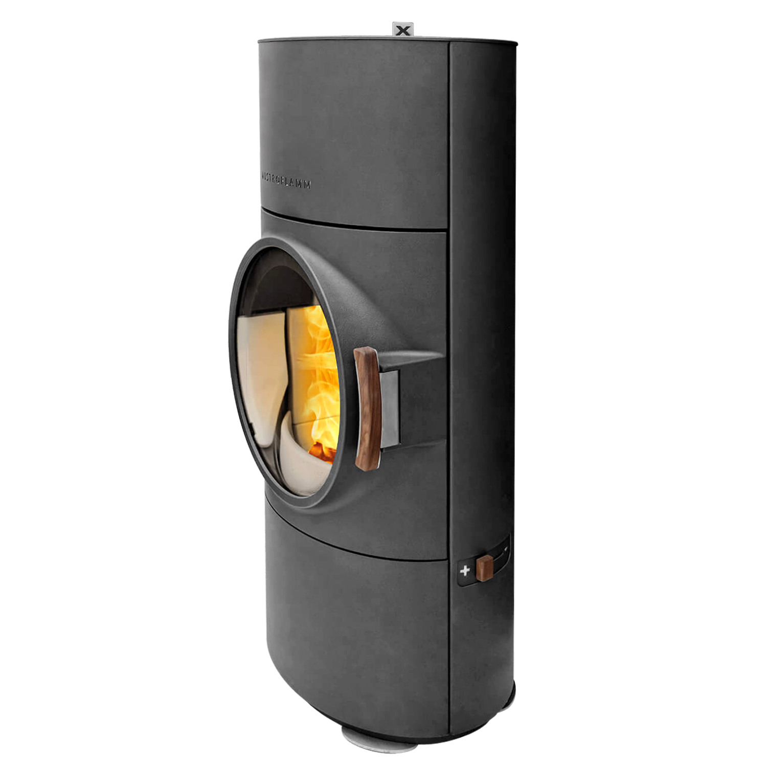 Austroflamm Clou Xtra Kaminofen Stahl gussgrau RR oben oder hinten