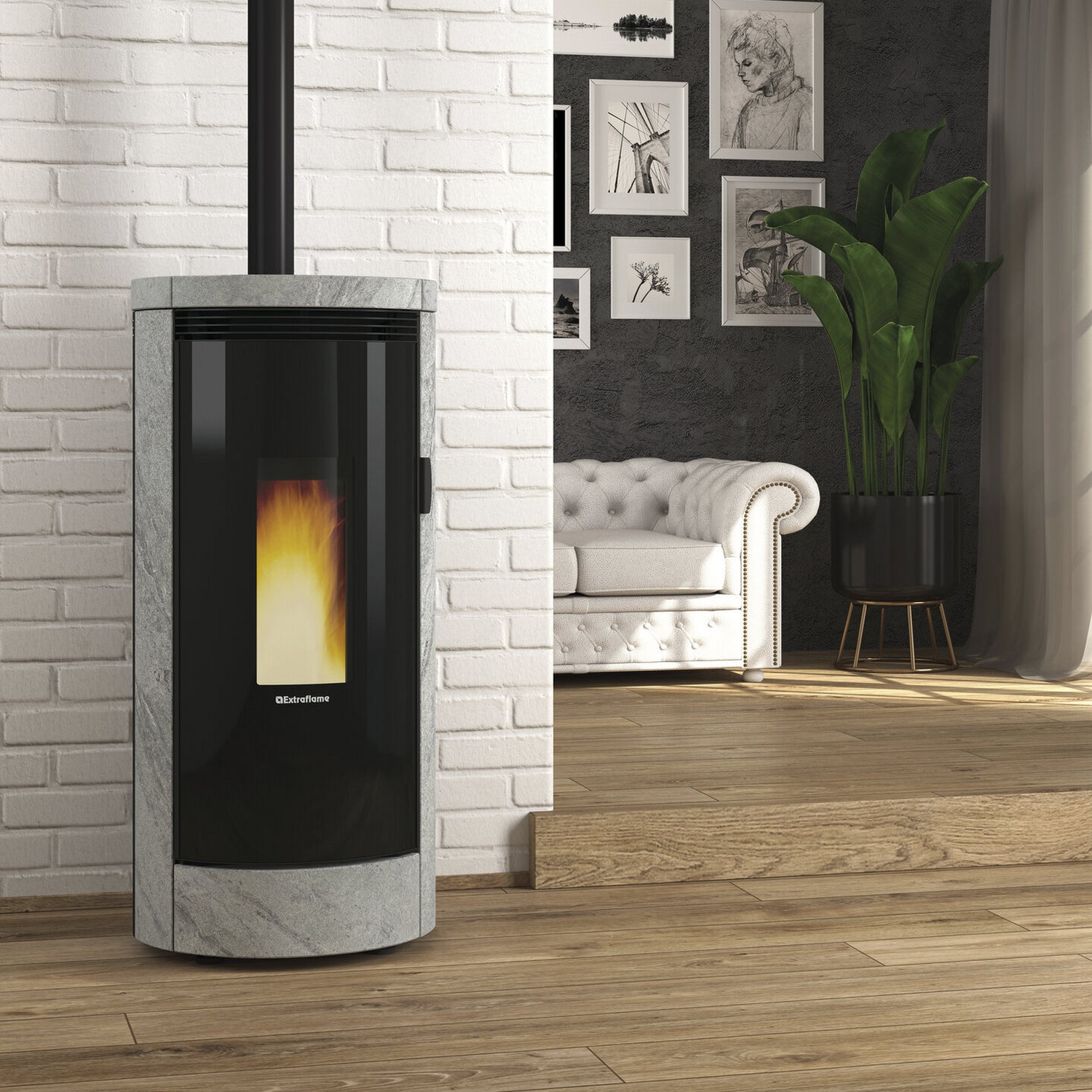 Extraflame DEBBY PLUS PETRA EVO - Naturstein Pelletofen EVOLUTION LINE