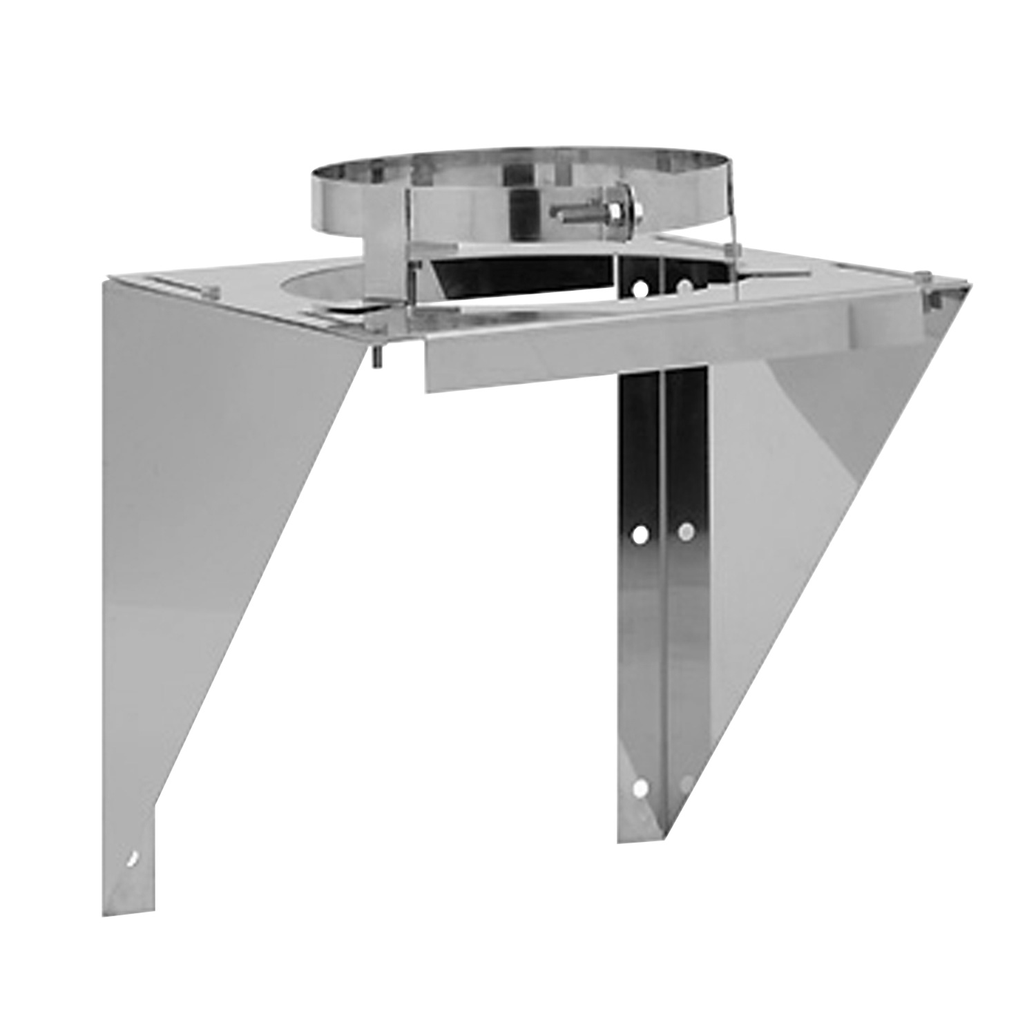 Opsinox Edelstahlschornstein 150mm Wandkonsole für Zwischeninst. MS