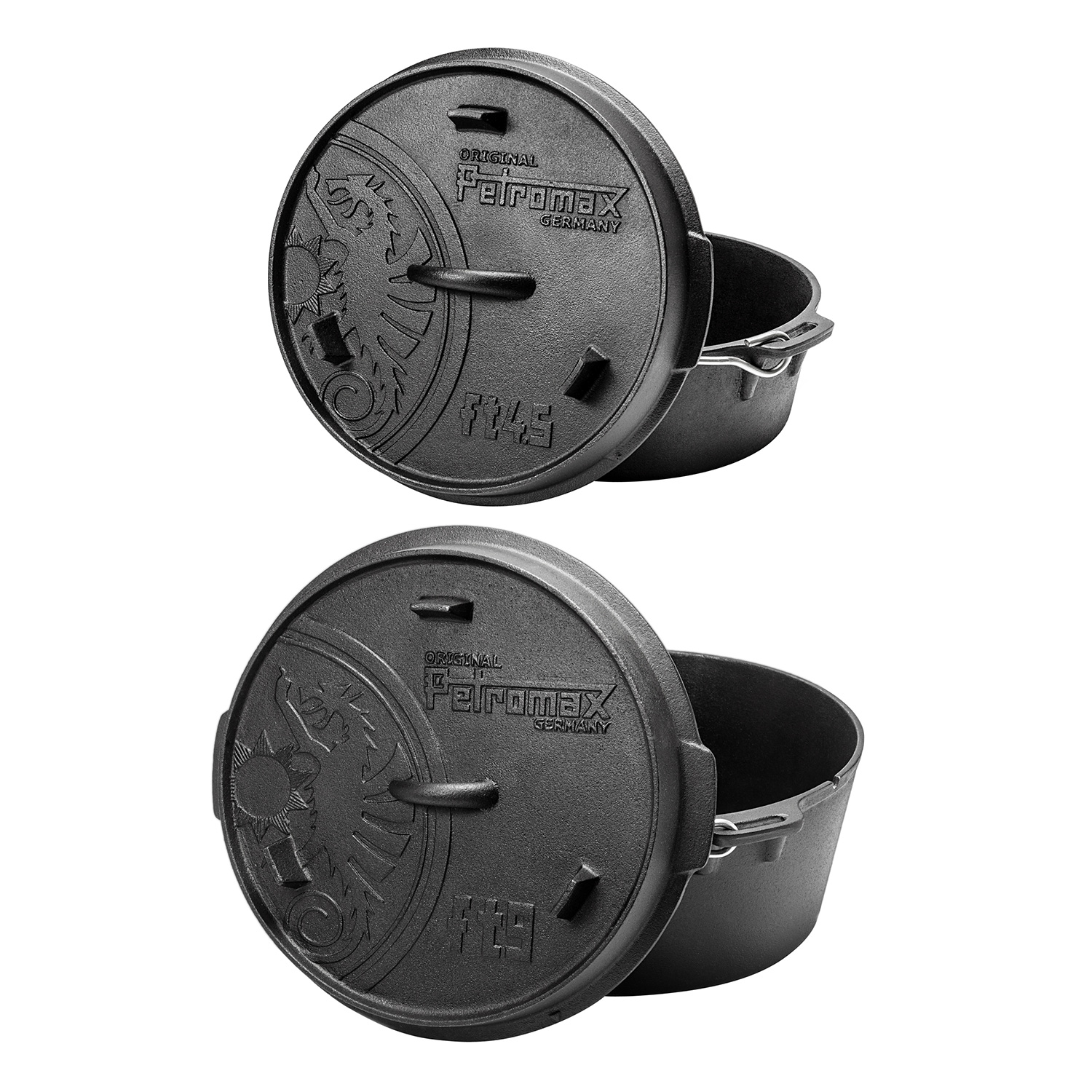 Petromax Feuertopf ohne Füße-Set (ft9-t und ft4.5-t)