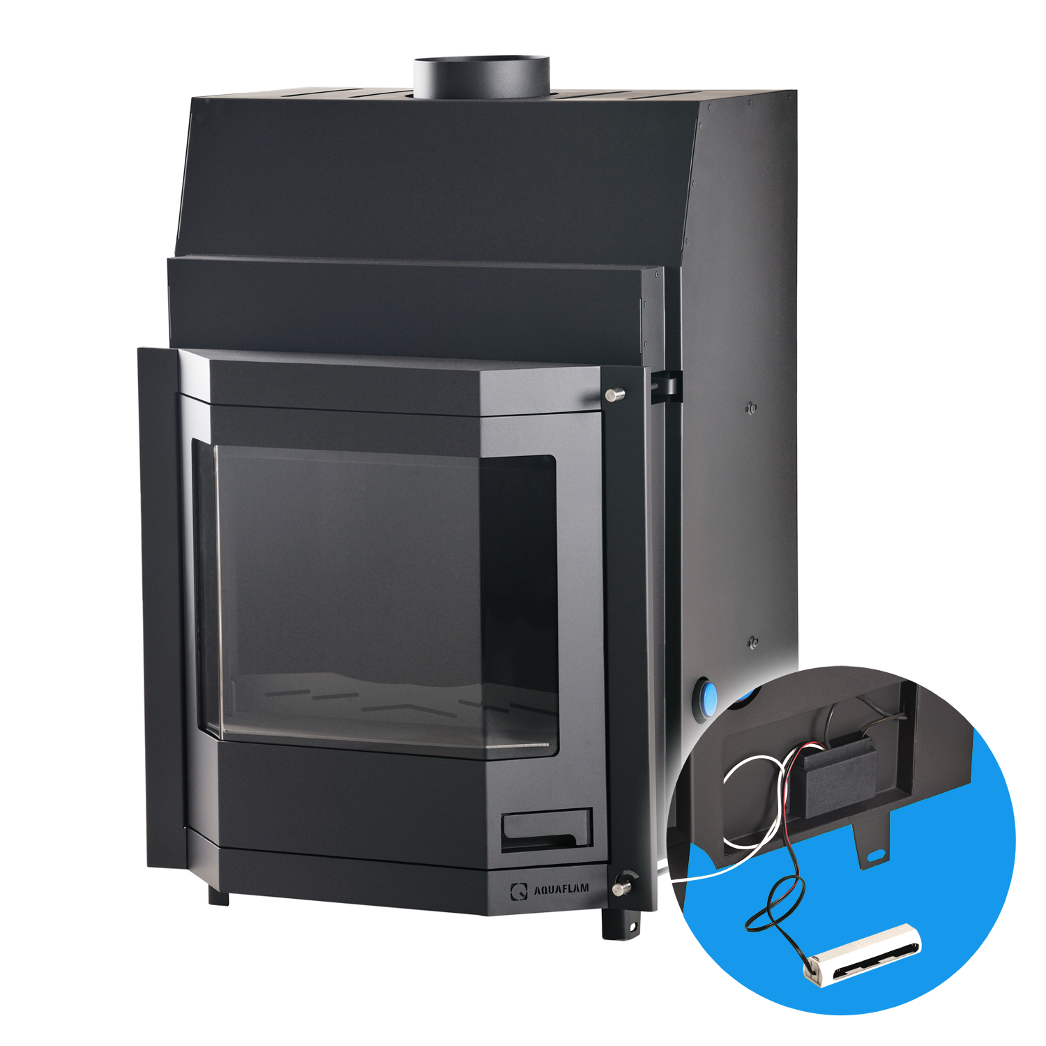 Aquaflam 25 Prisma Basic Wasserführender Kamineinsatz Aquaflam 25 Prisma Basic Wasserführender Kamineinsatz