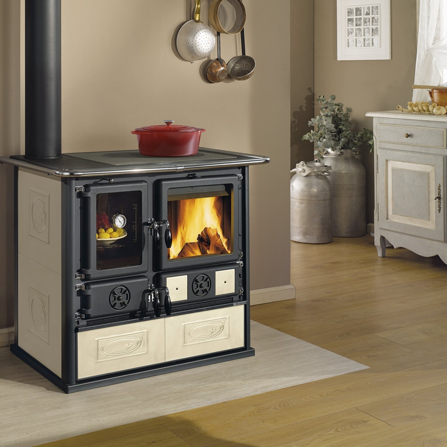 La Nordica ROSA SX REVERSE.16 Keramik - Panna Küchenofen