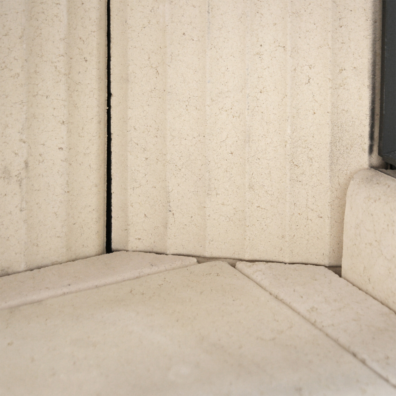 Olsberg Osorno L TopStone Kaminofen Kalkstein beige teramo natura, rechts