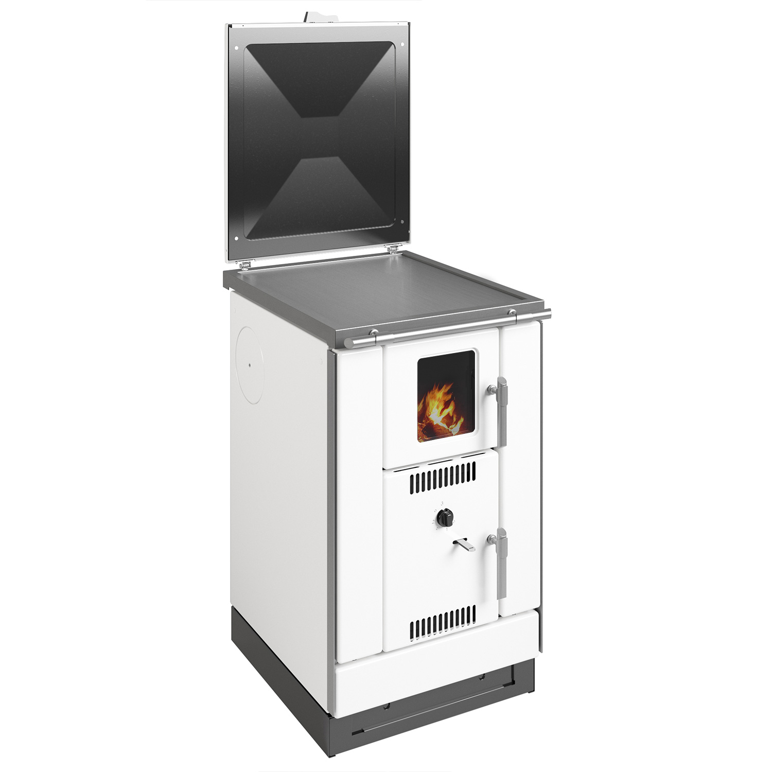 Wamsler K 158 F Küchenofen wasserführend Weiß Stahlplatte