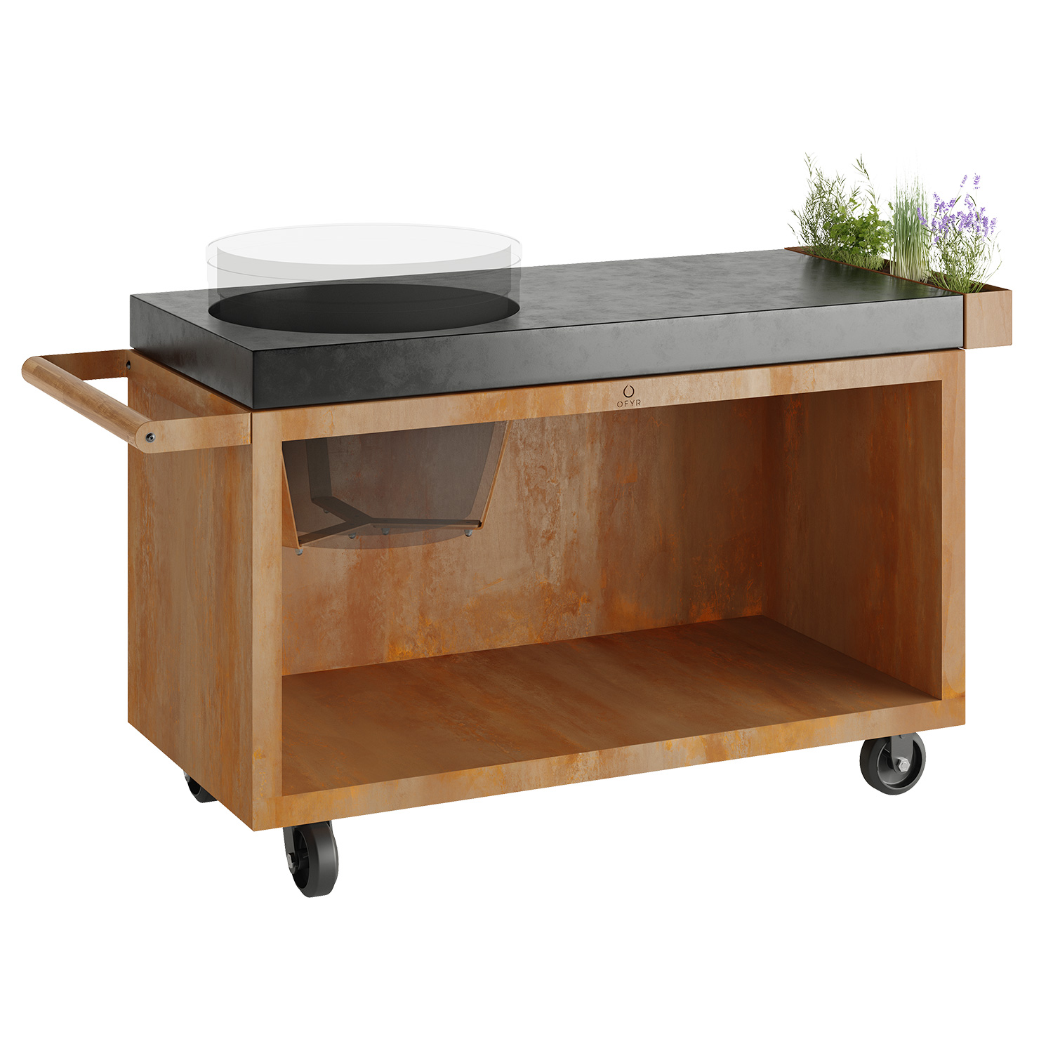 OFYR Sockel Corten 135 PRO Concrete für Kamado TB OFYR Sockel Corten 135 PRO Concrete für Kamado TB