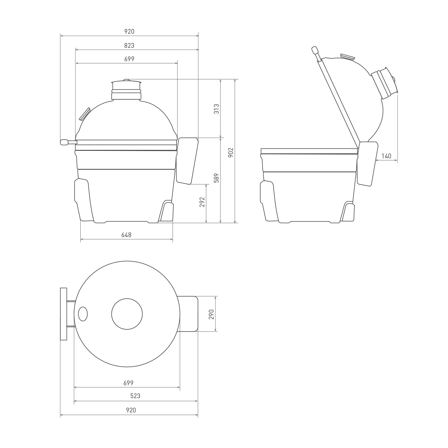 Kamado Joe Konnected Big Joe Digitaler Keramikgrill und Smoker