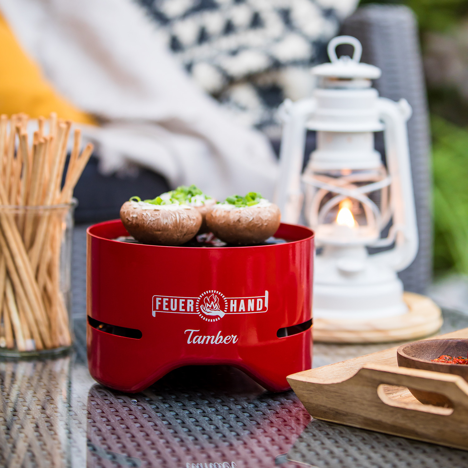 Feuerhand Tischgrill Tamber Rubinrot Feuerhand Tischgrill Tamber Rubinrot