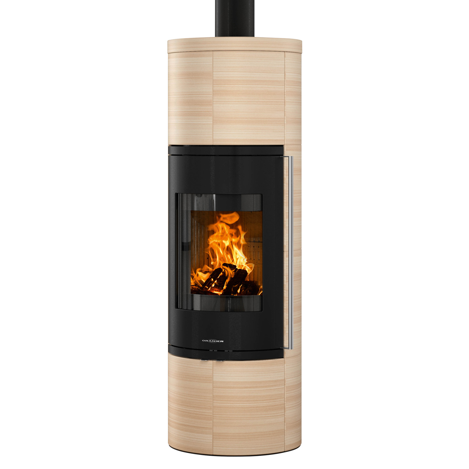 Oranier Arkona W+ 2.0 Kaminofen Stahl Schwarz / Keramik Corretto