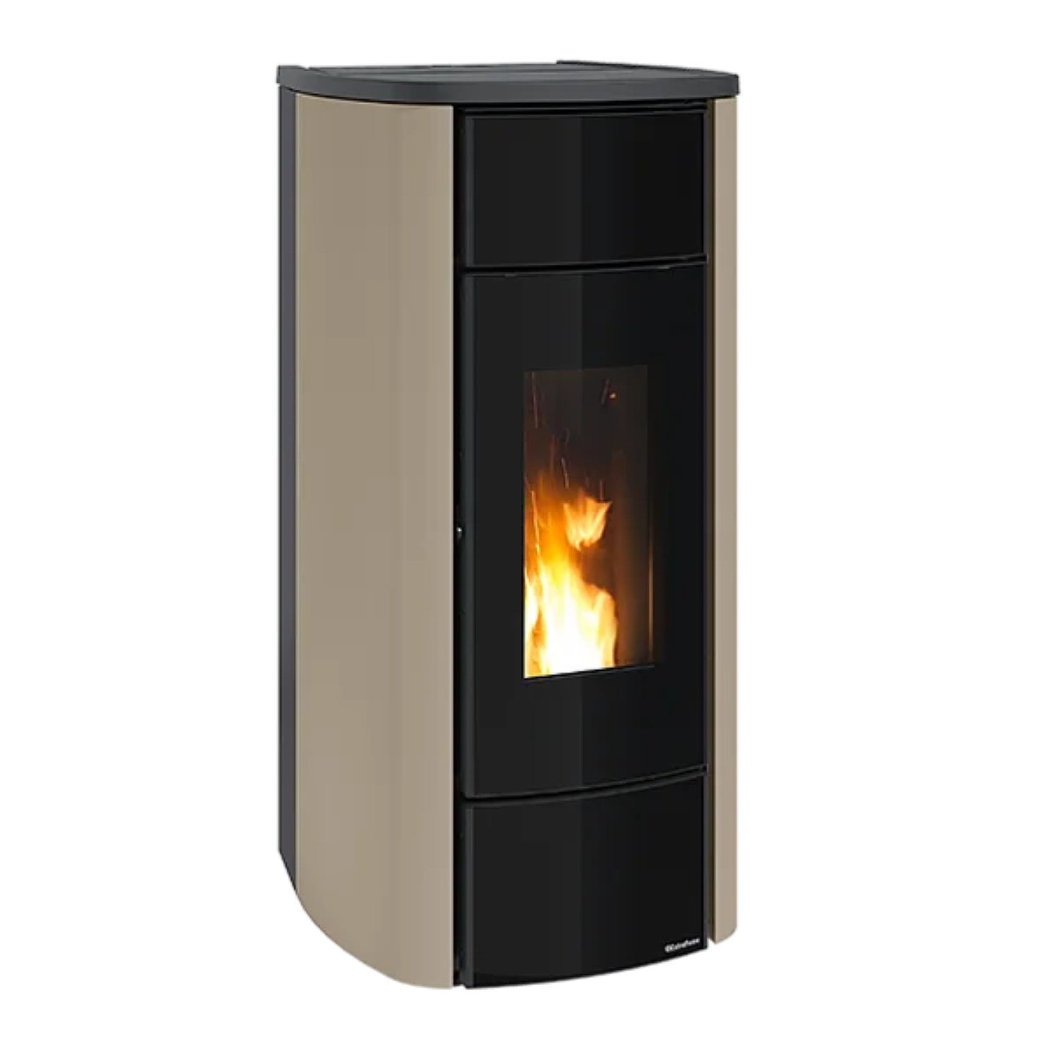 Extraflame Miriana Idro H23 wasserführender Pelletofen taupe matt Evolution Line