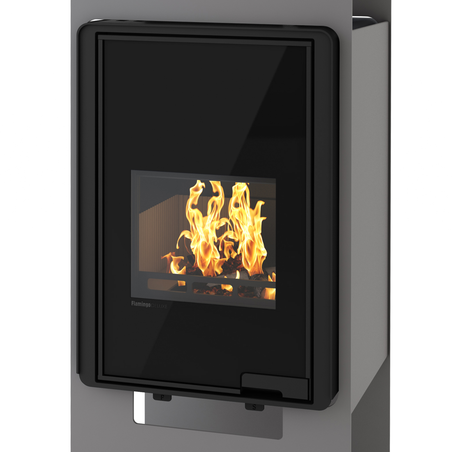 HS Flamingo Deluxe Singa Kaminofen Grau