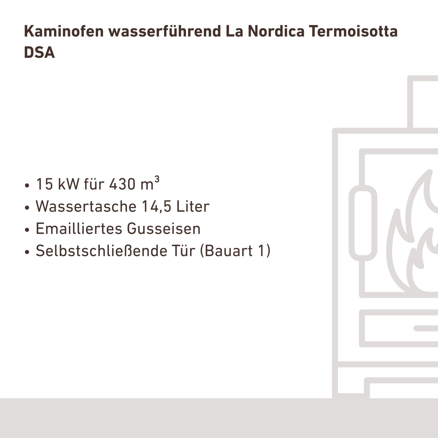 Kaminofen wasserführend La Nordica Termoisotta DSA