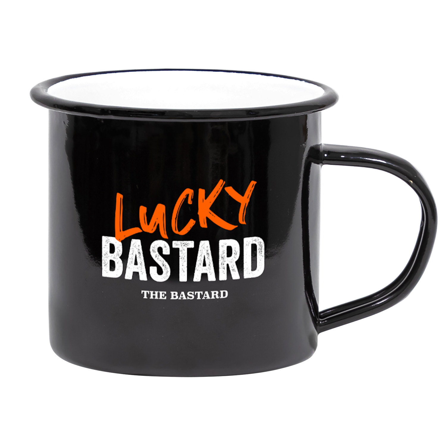The Bastard Emaille-Becher Lucky Bastard