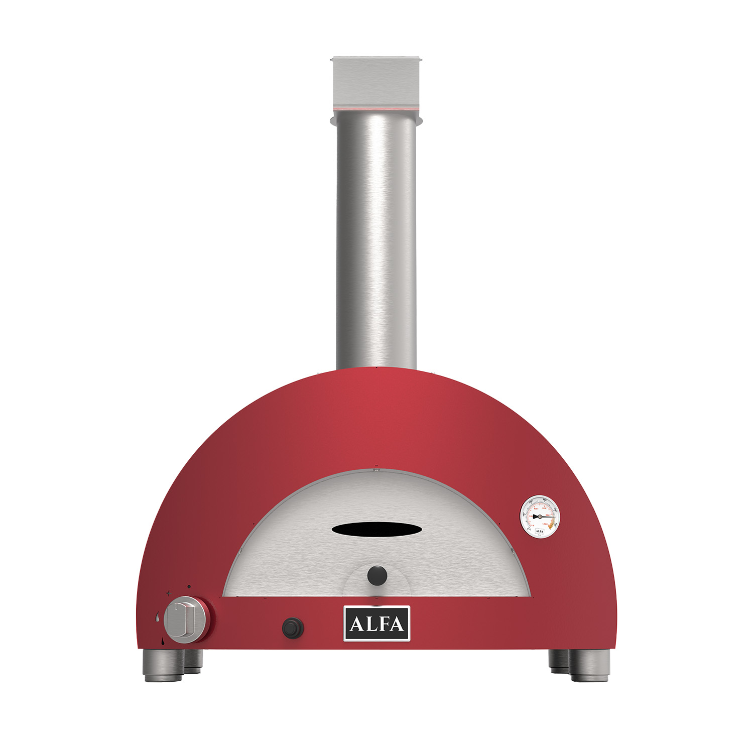 Alfa Pizzaofen Moderno 1 Pizze Gas Antik Rot