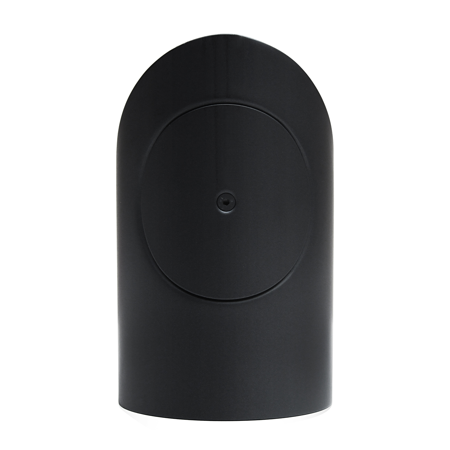 Raik Basic Rauchrohrbogen 150mm schwarz 90° – 2teilig mit Tür geschliffen für Rauchrohr / Ofenrohr