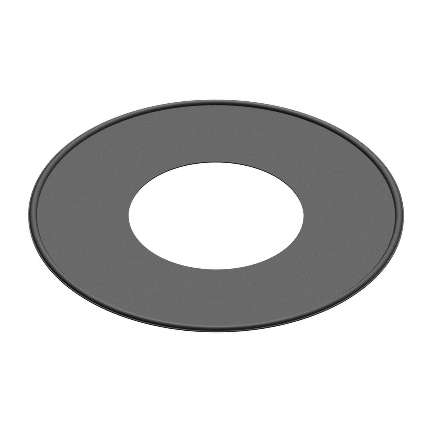 Raik Lifestyle Rosette 150mm schwarz mit Dichtung für Rauchrohr / Ofenrohr