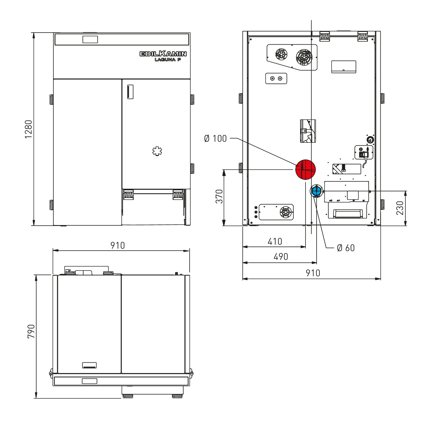 Edilkamin Laguna2 P 29 Wasserführender Pelletkessel Edilkamin Laguna2 P 29 Wasserführender Pelletkessel