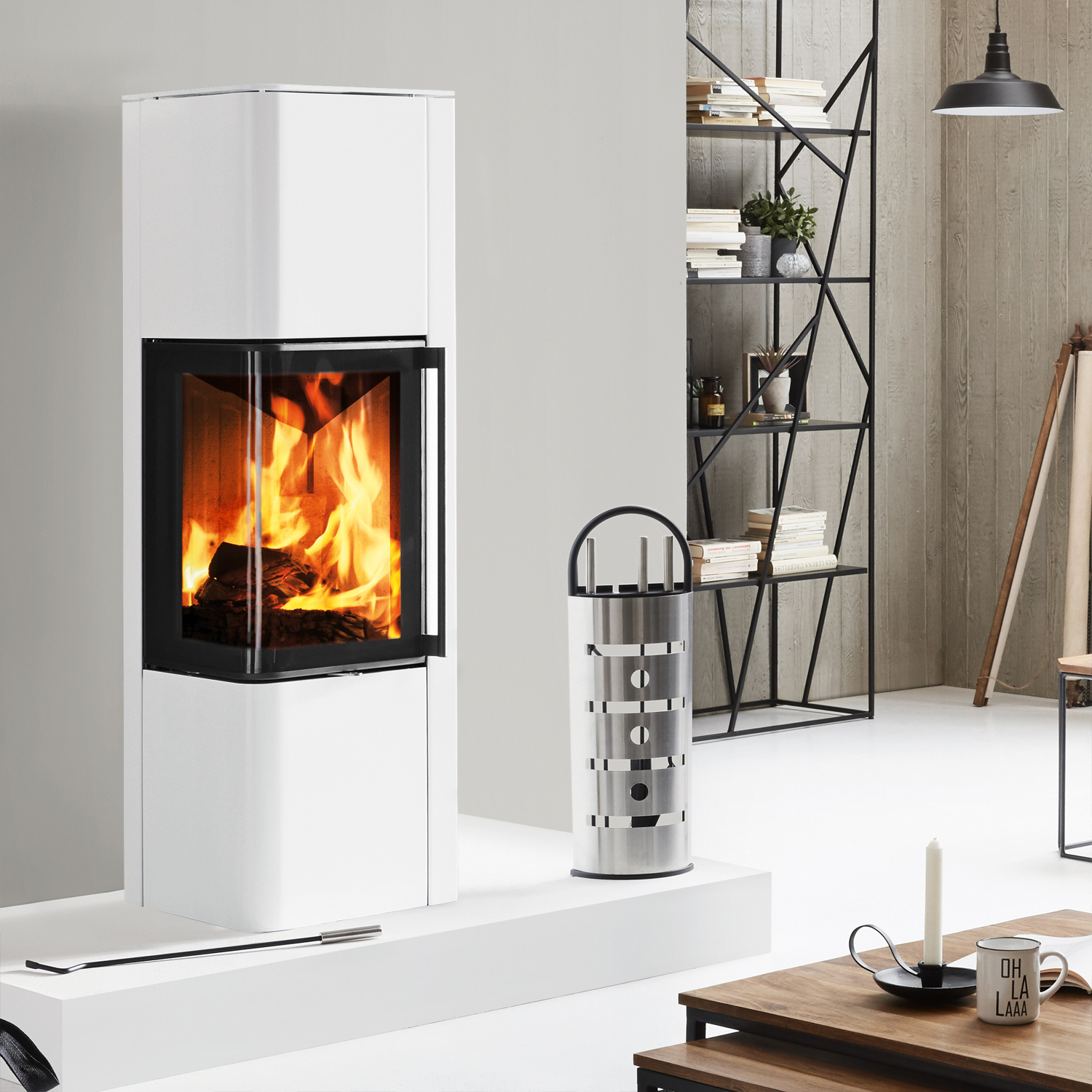 Spartherm Cubo L RLU Kaminofen Weiß Spartherm Cubo L RLU Kaminofen Weiß