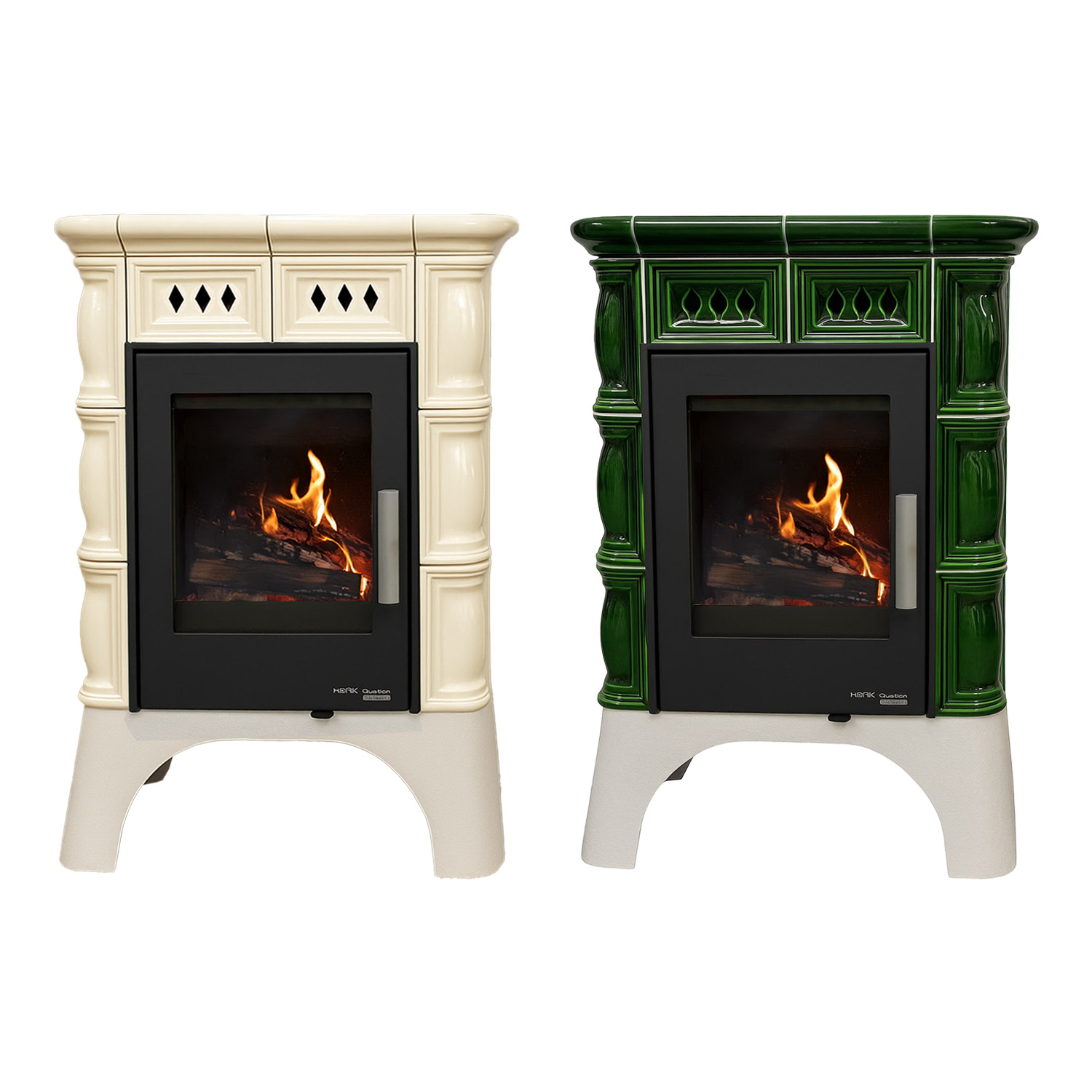 Haas+Sohn TREVISO III 246.37 Kaminofen perl-schwarz/elfenbein