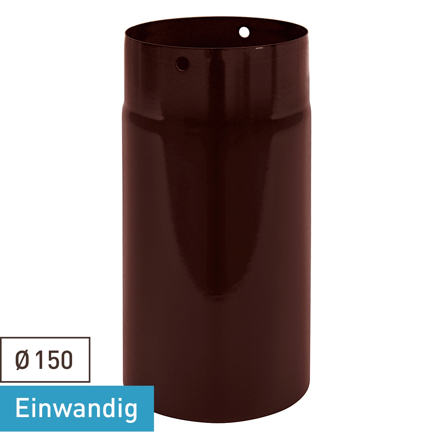 Raik Rauchrohr / Ofenrohr Emaille 150mm - 250mm Schwarz