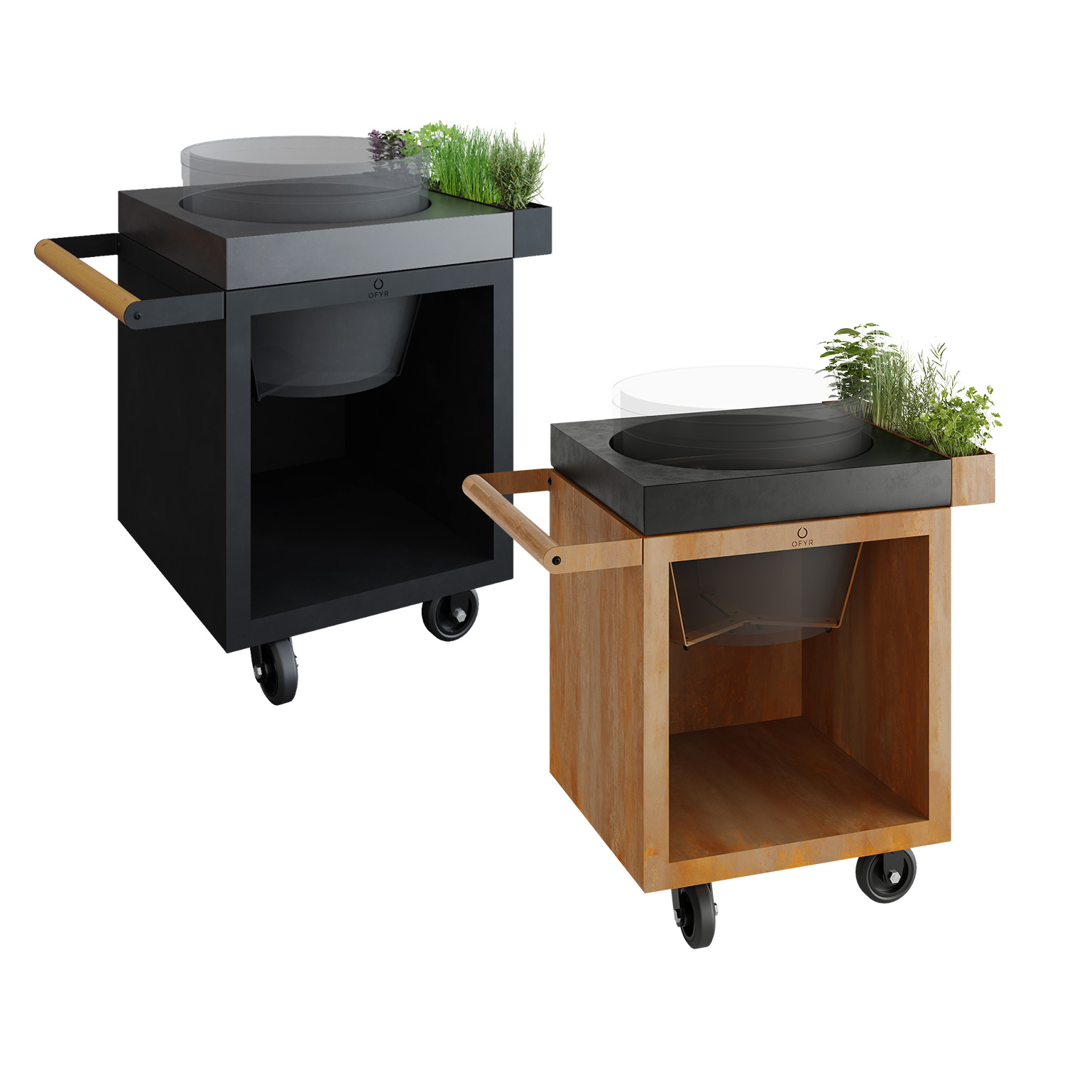 OFYR Sockel Corten 65 PRO Concrete für Kamado TB OFYR Sockel Corten 65 PRO Concrete für Kamado TB